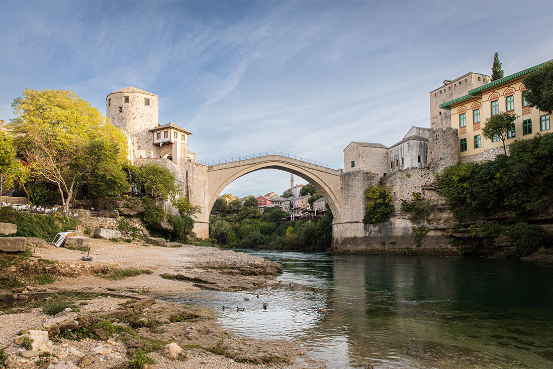 Stari Most, an Ottoman bridge built in the 16th Century in Mostar.
