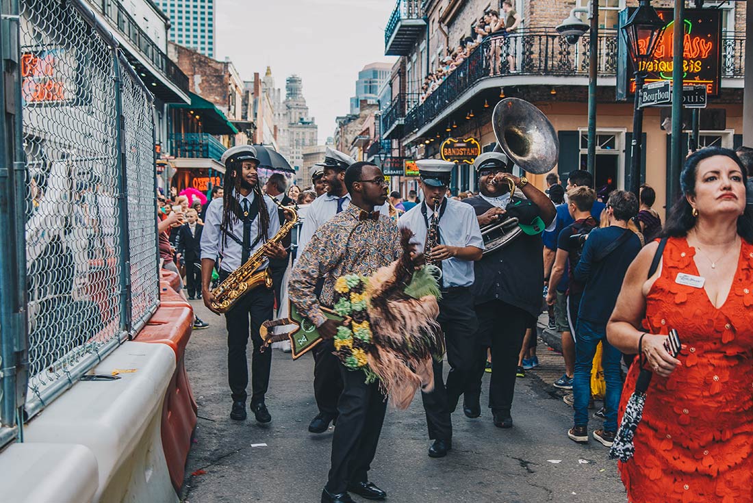 Musicians on Bourbon St, New Orleans, USA