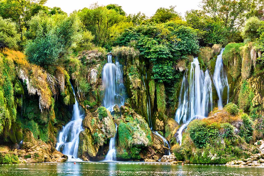 Kravica waterfalls on the Trebizat River in Bosnia and Herzegovina 