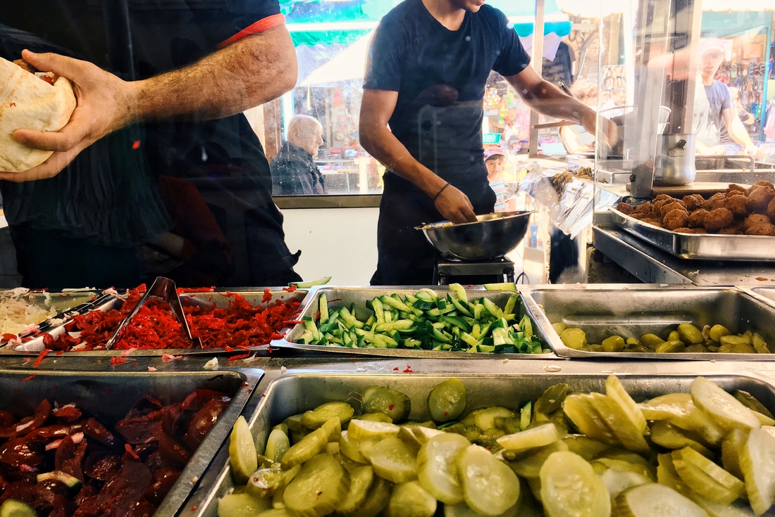 Watch falafels being made in Israel