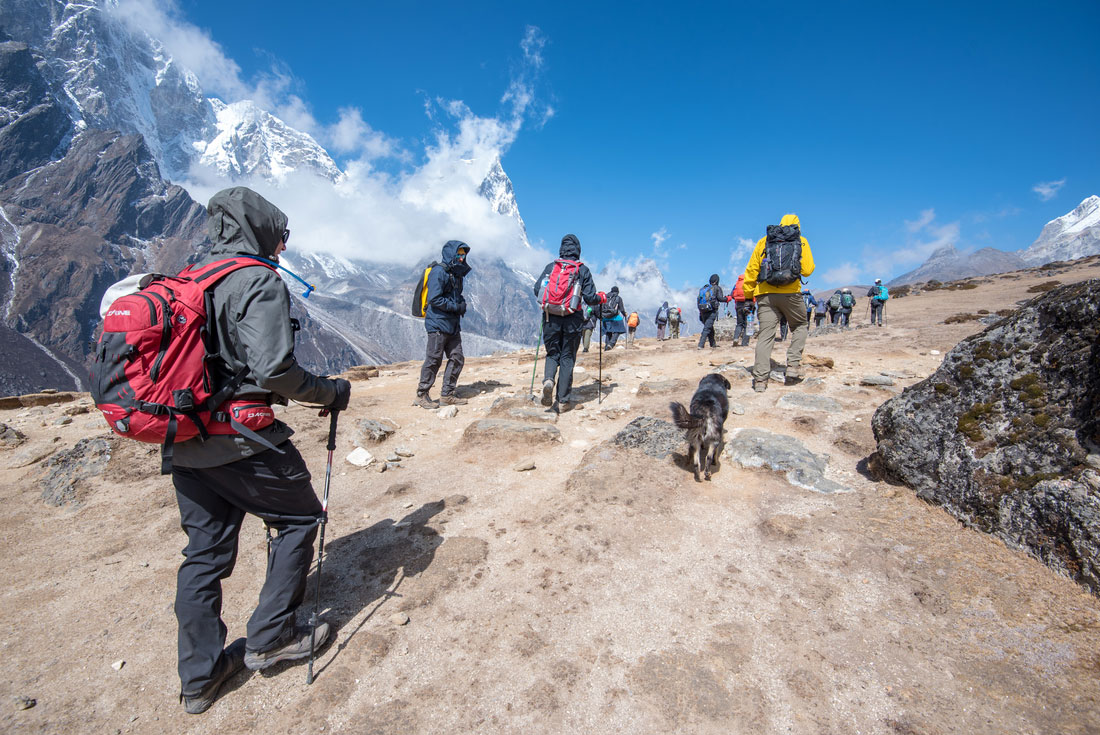Trekking towards Everest Base Camp with Intrepid Travel