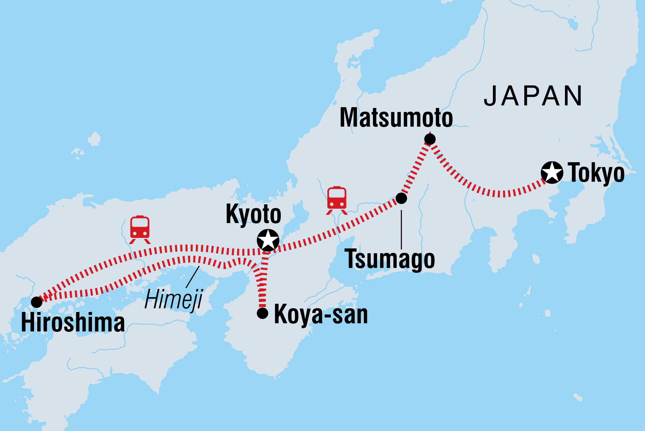Map of Classic Japan including Japan