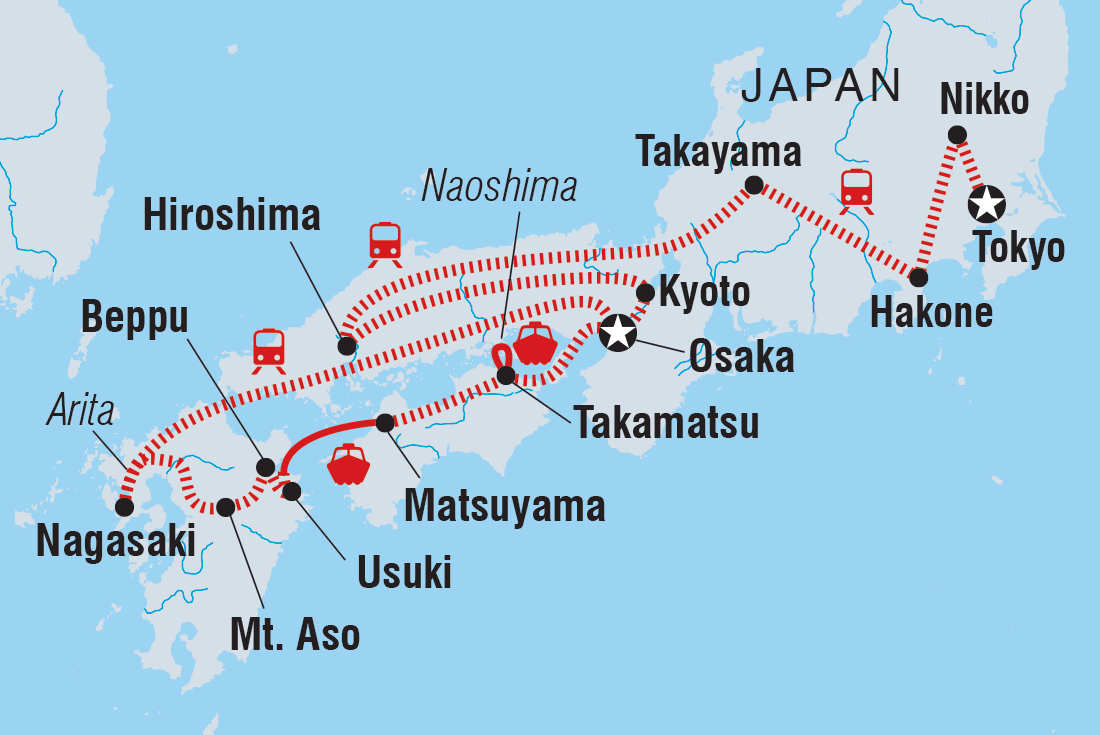 Map of Ultimate Japan including Japan
