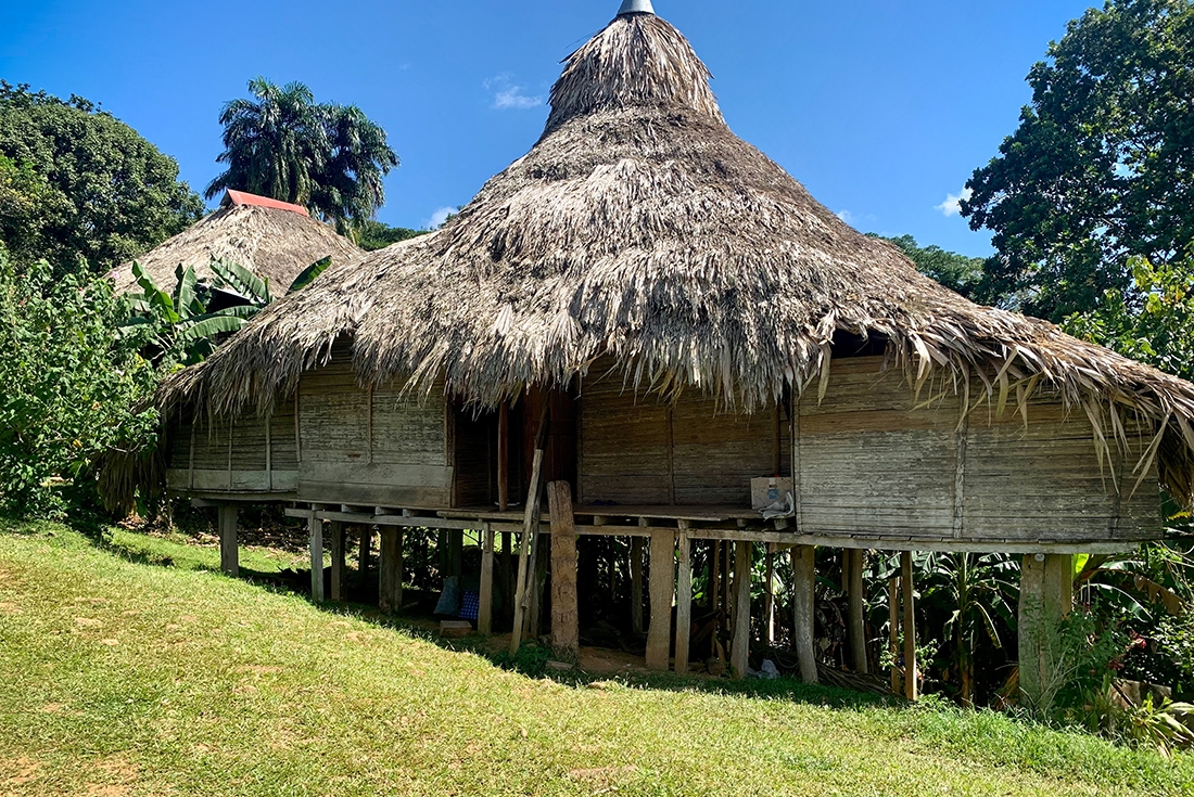 Traditional dwelling of the Embera people, Panama
