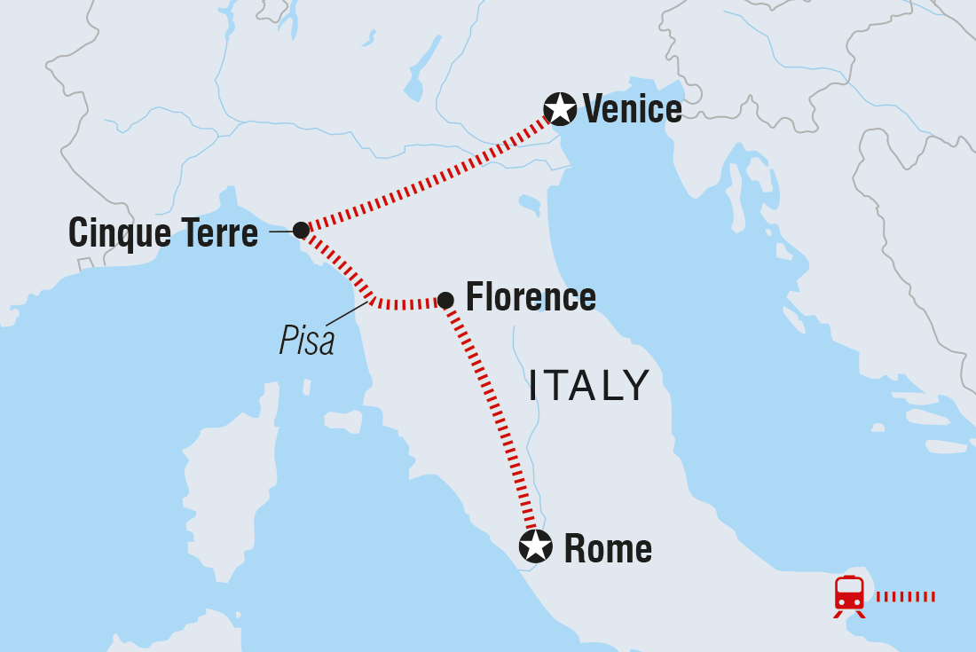 Map of Northern Italy Family Holiday including Italy