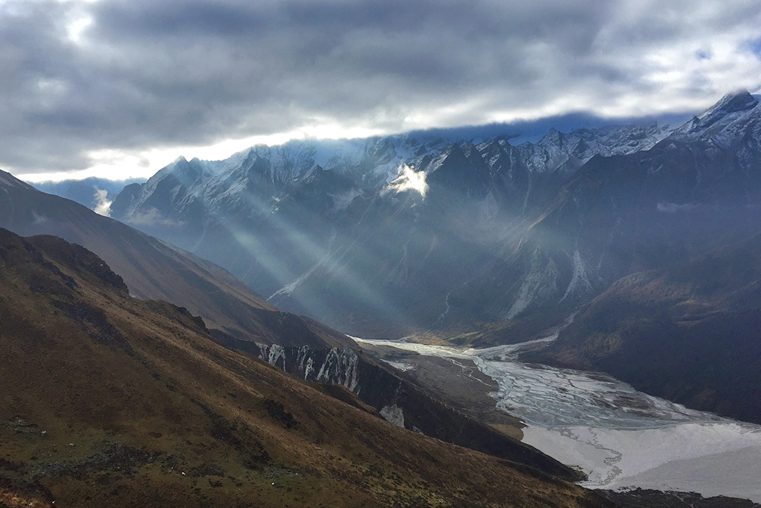 The beautiful Himalayas in Nepal