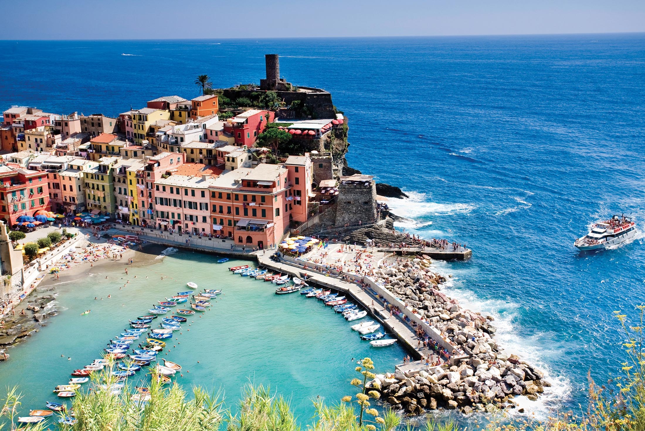 Cinque Terre coast view, Italy