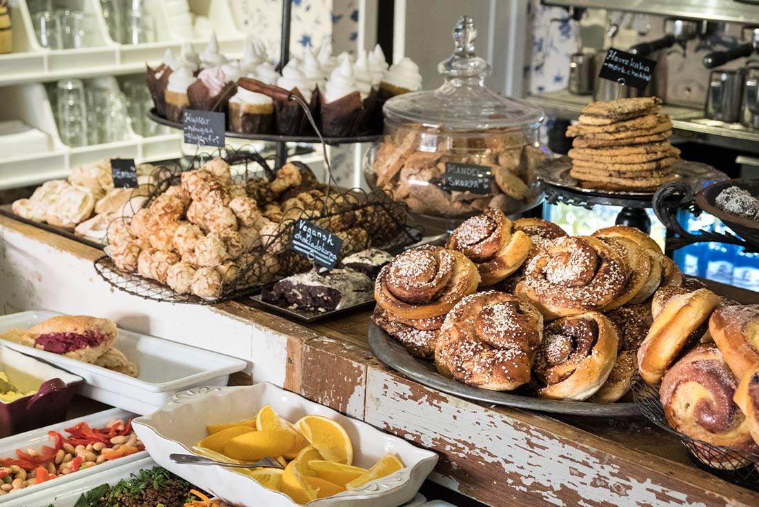 A Swedish cafe filled with traditional pastries and desserts