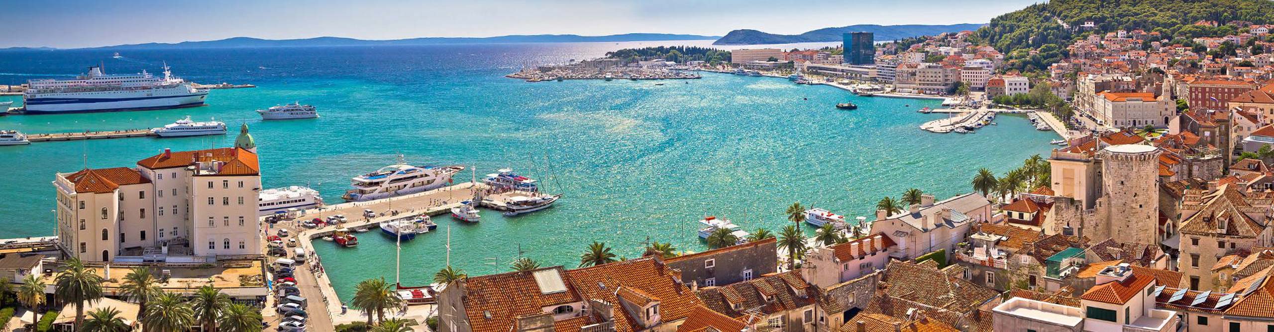Dubrovnik harbour in the summer 