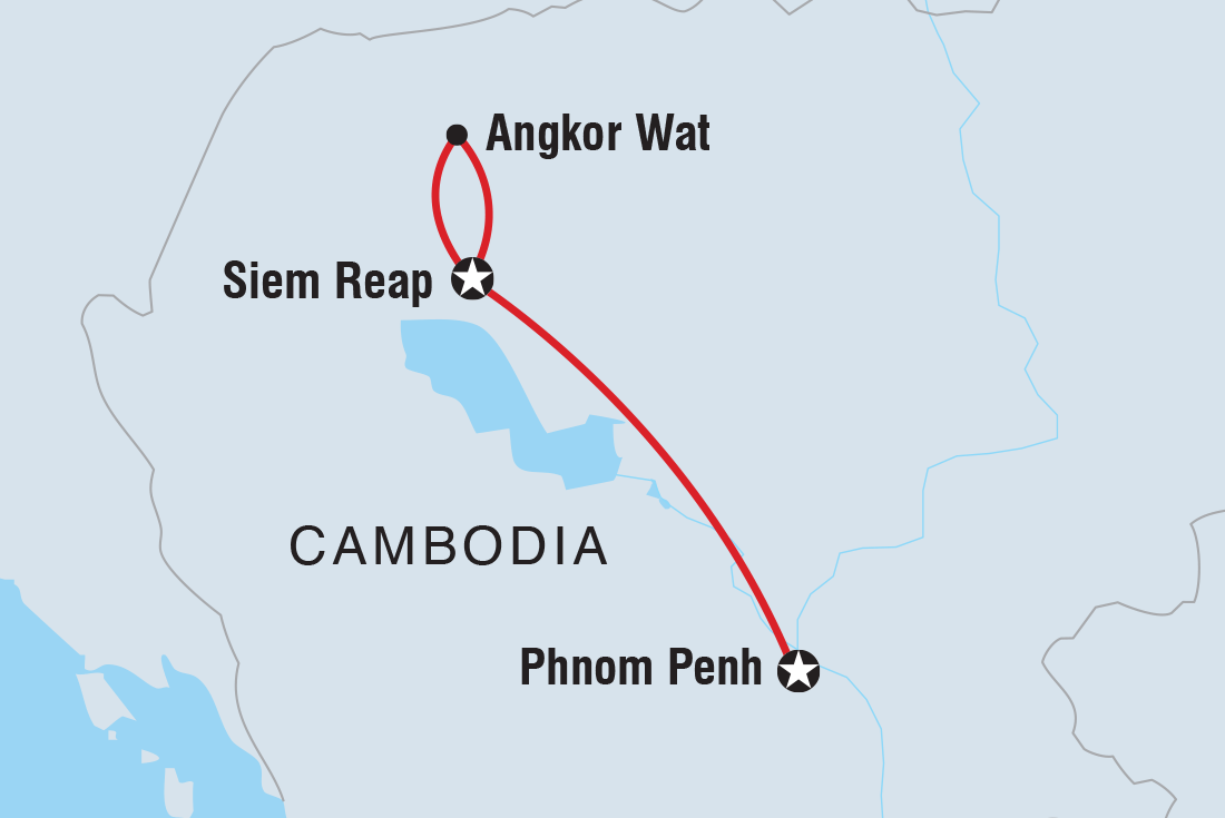 Map of Classic Cambodia including Cambodia