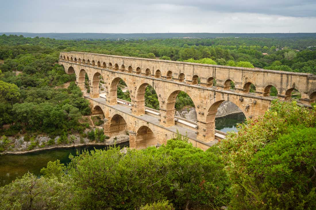 Roman Aquaduct in Pont dt Gard, France