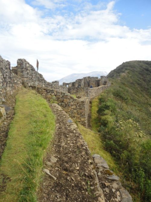 Ancient Inca ruins on the Choquequirao trail