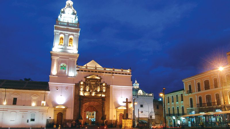 Santo Domingo church in Quito, Ecuador