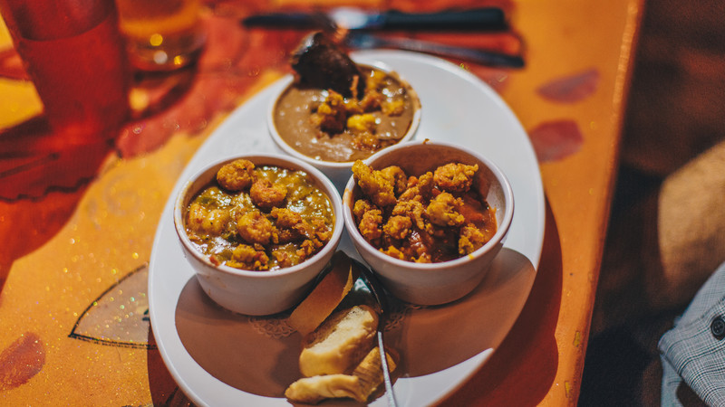 Bowls of food in New Orleans