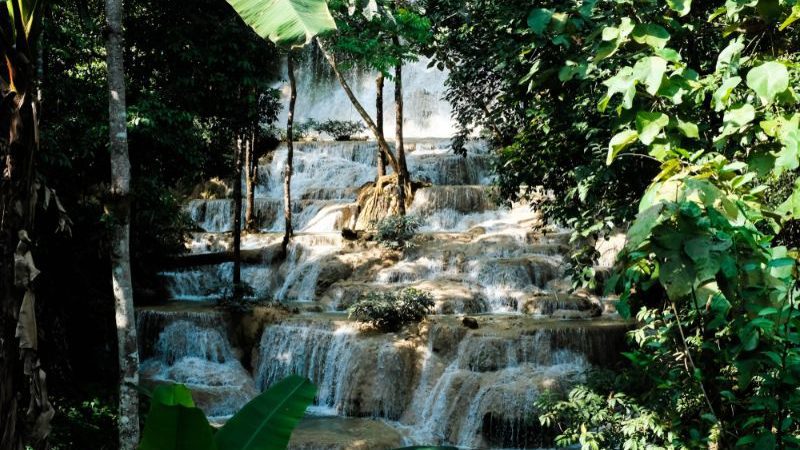 Mae Kae Waterfall at Lampang, Thailand