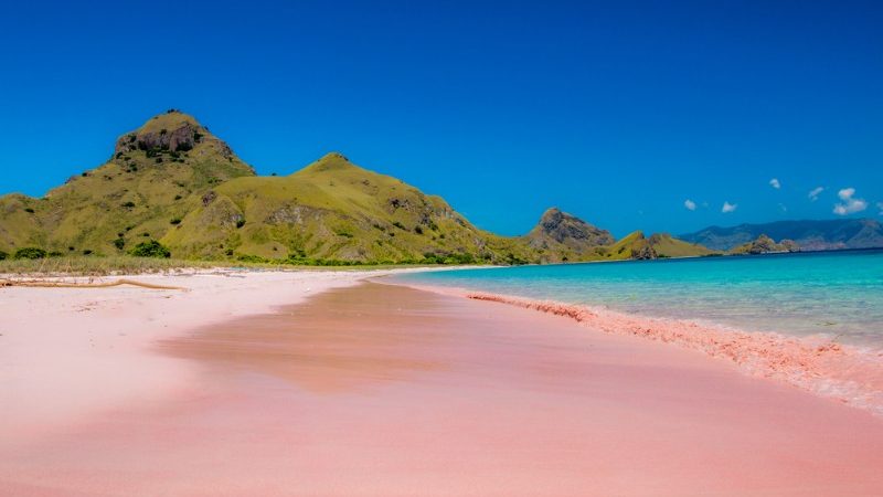 Pink Beach on Komodo Island, Flores