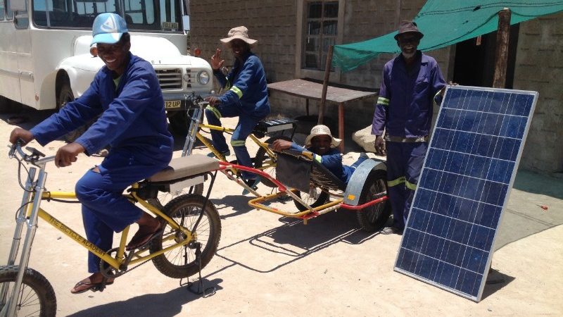 An ambulance bicycle in Namibia