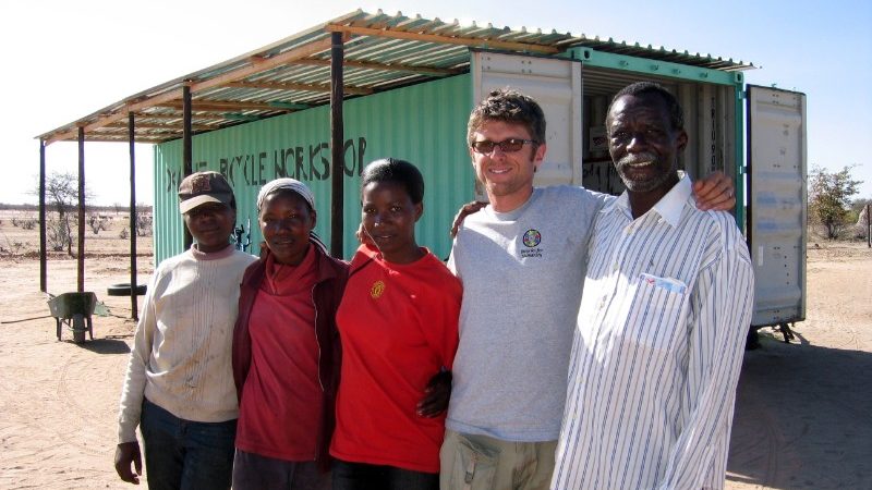 The Bicycles for Humanity team in Namibia