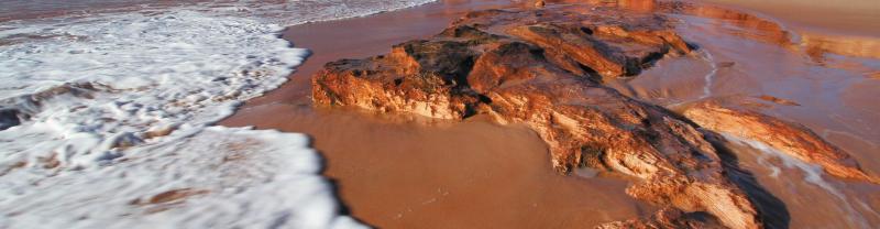Red sand beach in Western Australia
