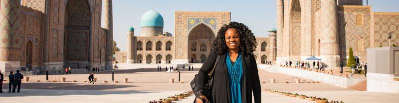 Samarkand Registan Square in Uzbekistan with Intrepid Travel