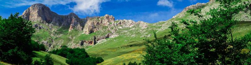 The stunning mountain range of backlands of Shkoder, Albania