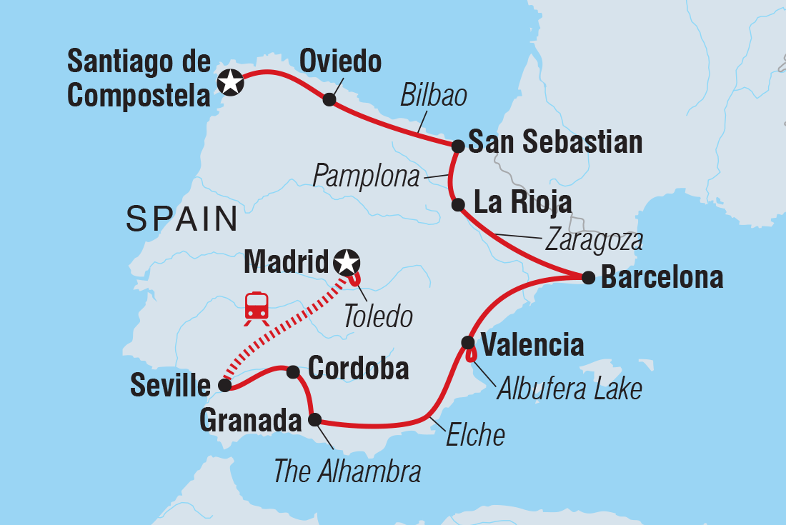 Map of Premium Spain In Depth including Spain