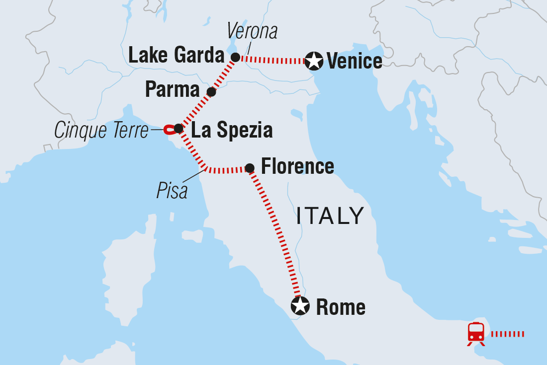 Map of Essential Italy including Italy