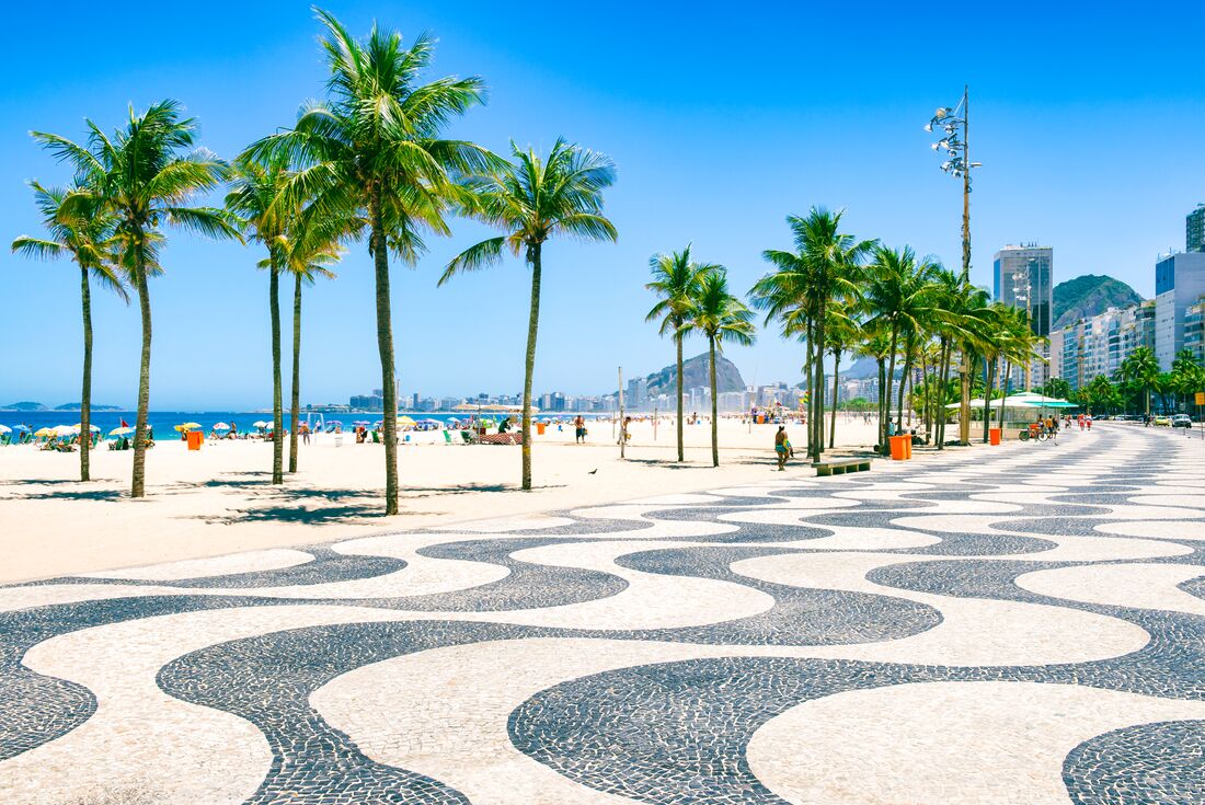 The iconic Copacabana beach