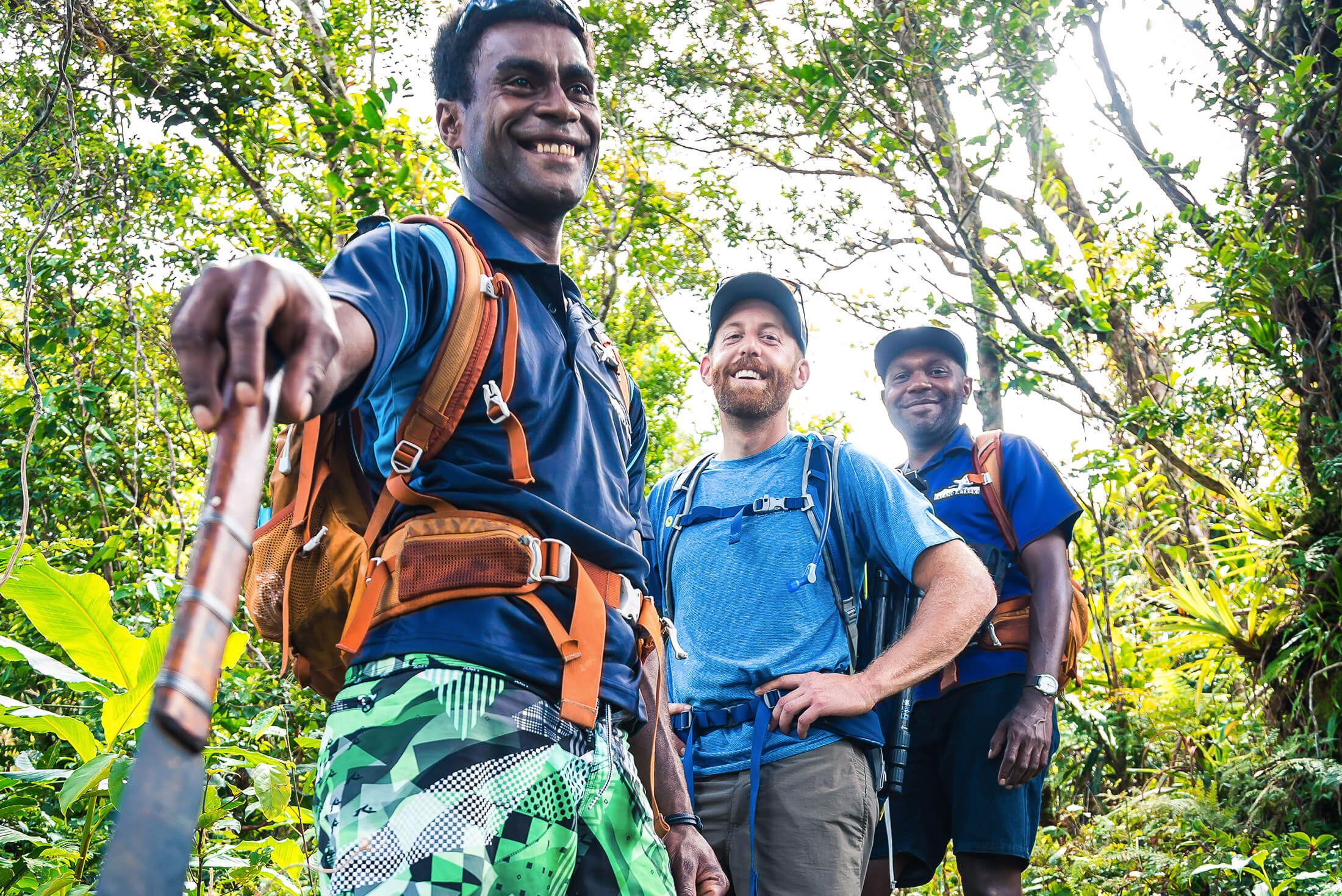 Local trail guides will show you the way in Fiji