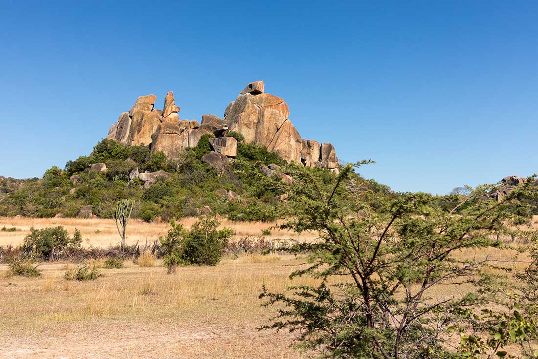 Granite rock formations in Matobo National Park, Zimbabwe