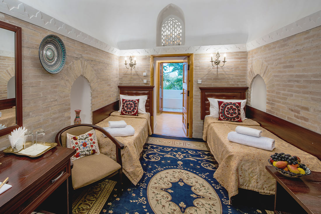 KFPU - Uzbekistan Feature Stay: Orient Star Khiva twin room interior