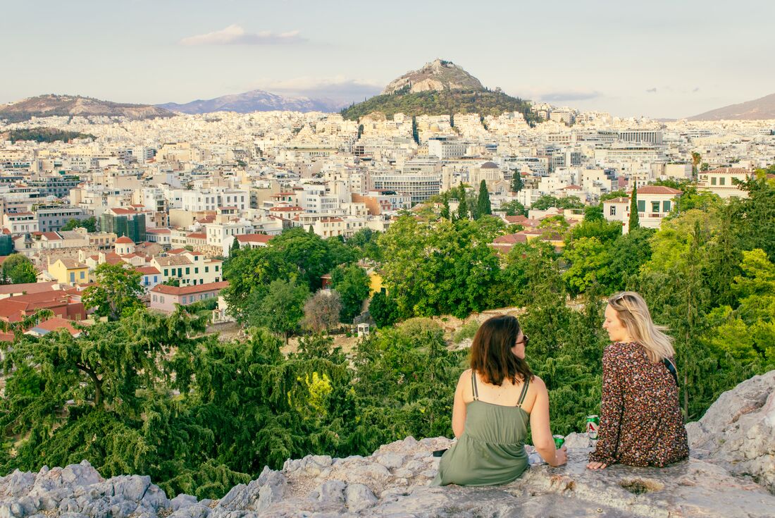 View from Areopagus Hill in Athens