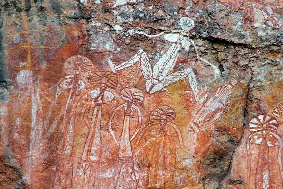 Aboriginal rock art in the Nourlangie region, Kakadu NP, Australia