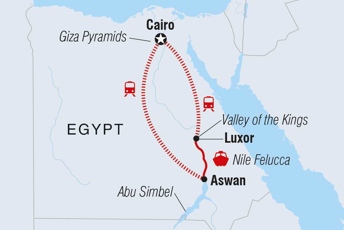 Map of Essential Egypt including Egypt