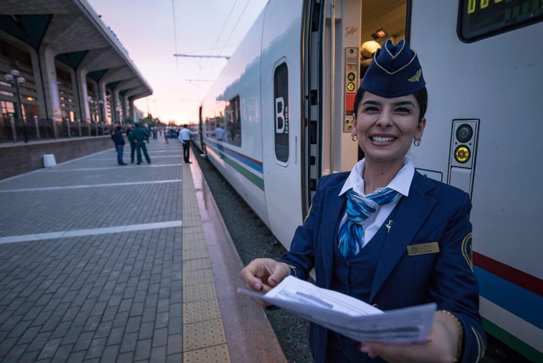 Explore Uzbekistan on a bullet train with Intrepid travel 