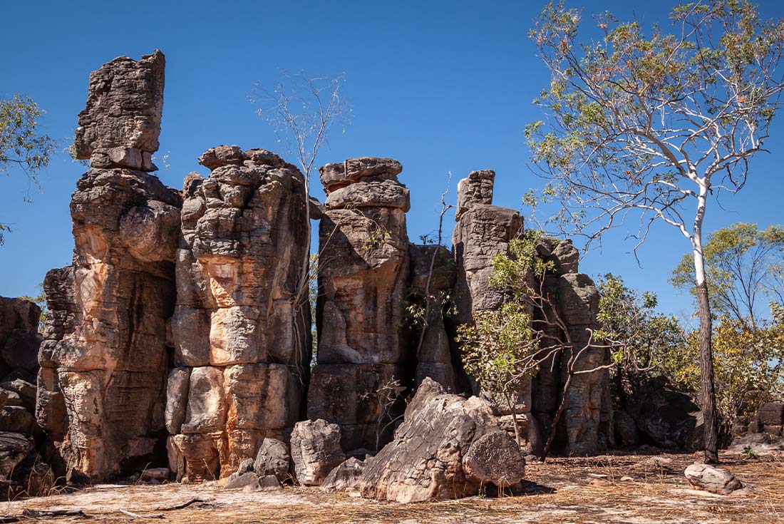 Lost City Sandstone formations found in Litchfield National Park, Australia