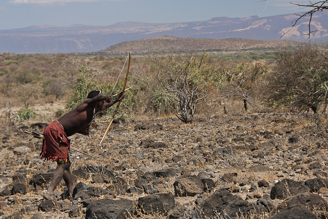 Hadzabe Bushman of the Lake Eyasi region, Arusha, Tanzania