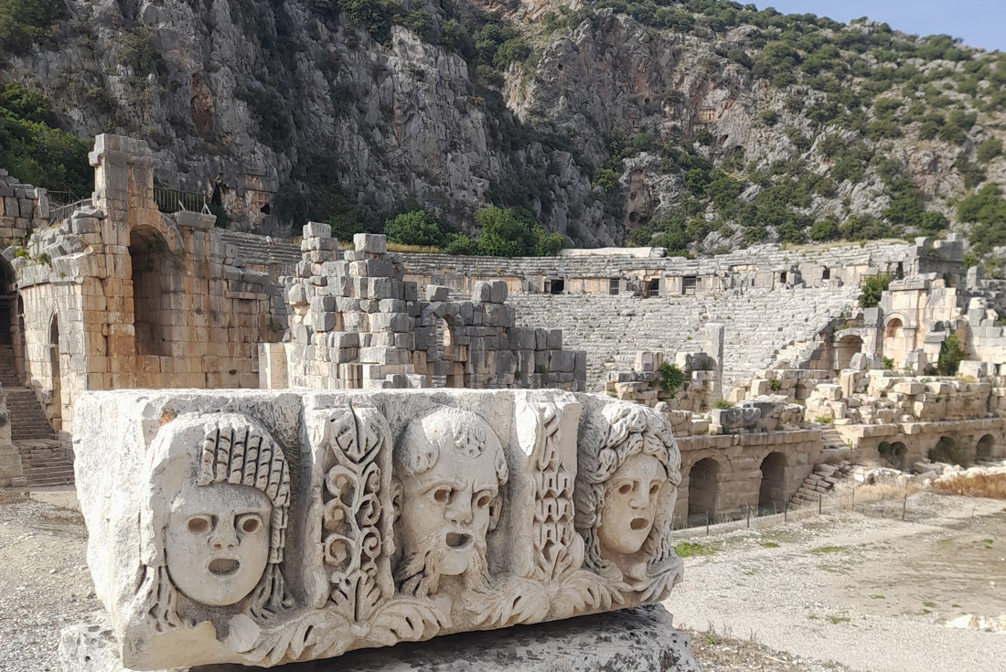 Ruins along the Lycian Way in Turkey
