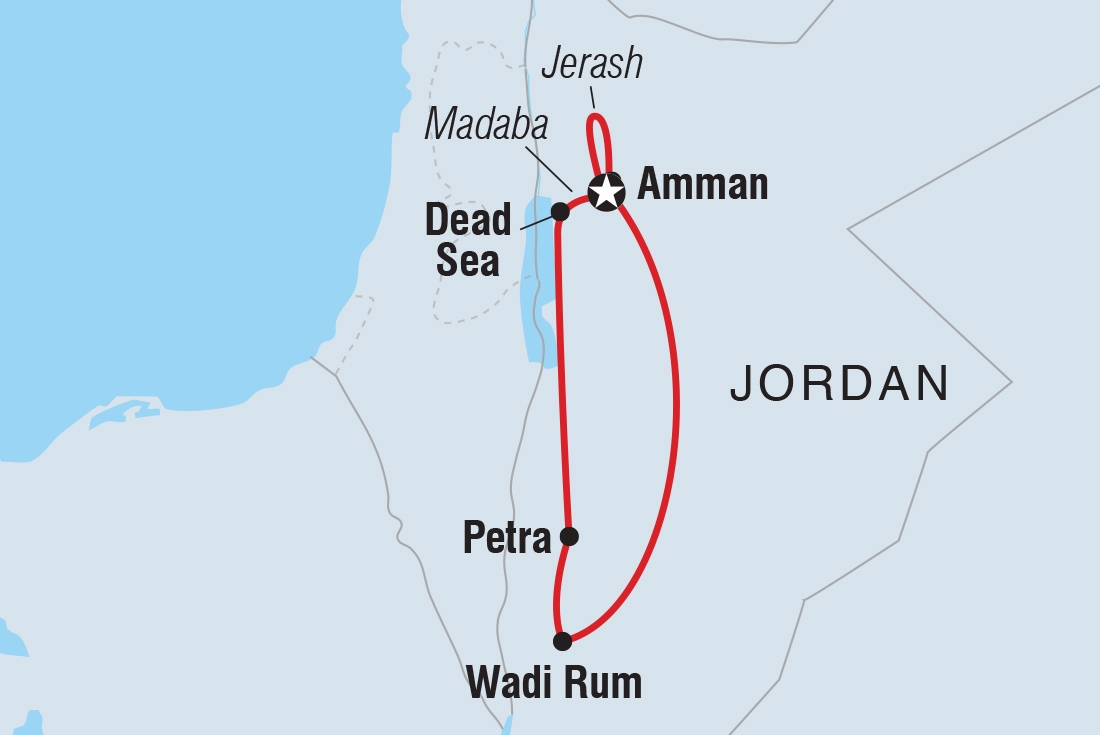 Map of Premium Jordan including Jordan