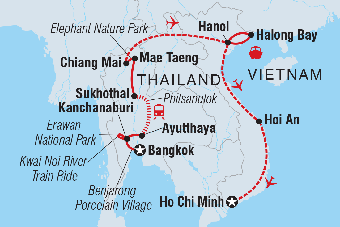 Map of Premium Thailand And Vietnam including Thailand and Vietnam