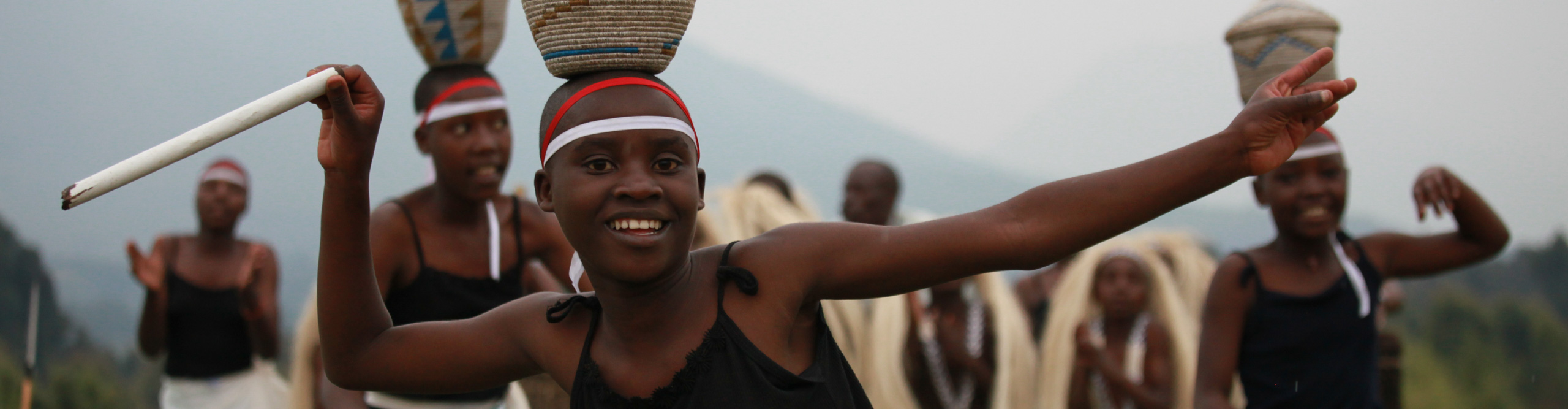 Local dancing at a festival in Kenya, Africa 