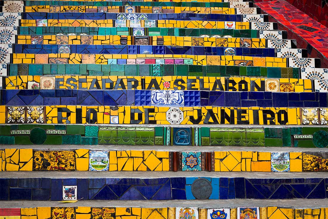 GGPA - The colourful Selaron stairs found in Rio De Janeiro, Brazil