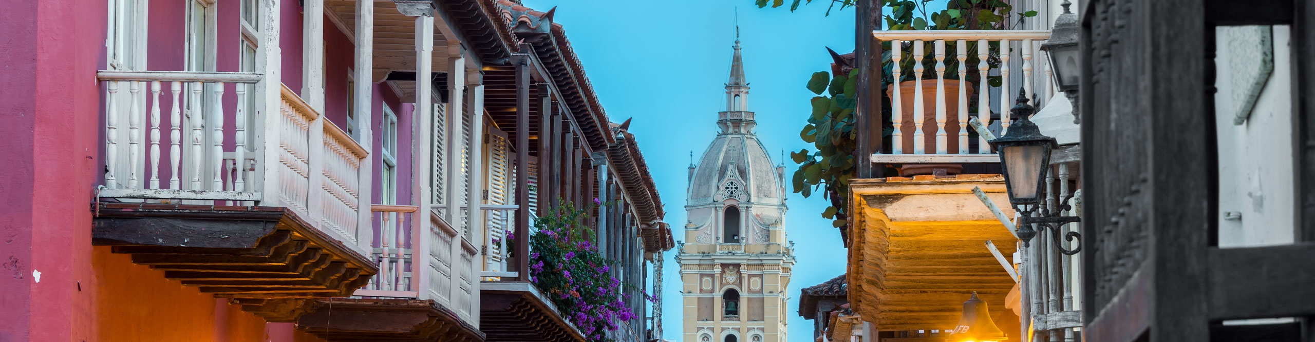 Colourful streets of Cartagena, Colombia