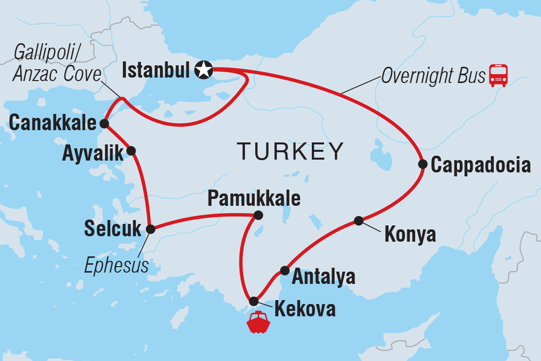 Map of Real Turkey including Turkey