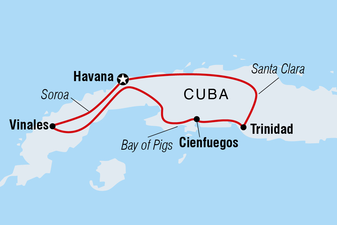 Map of Beautiful Cuba including Cuba