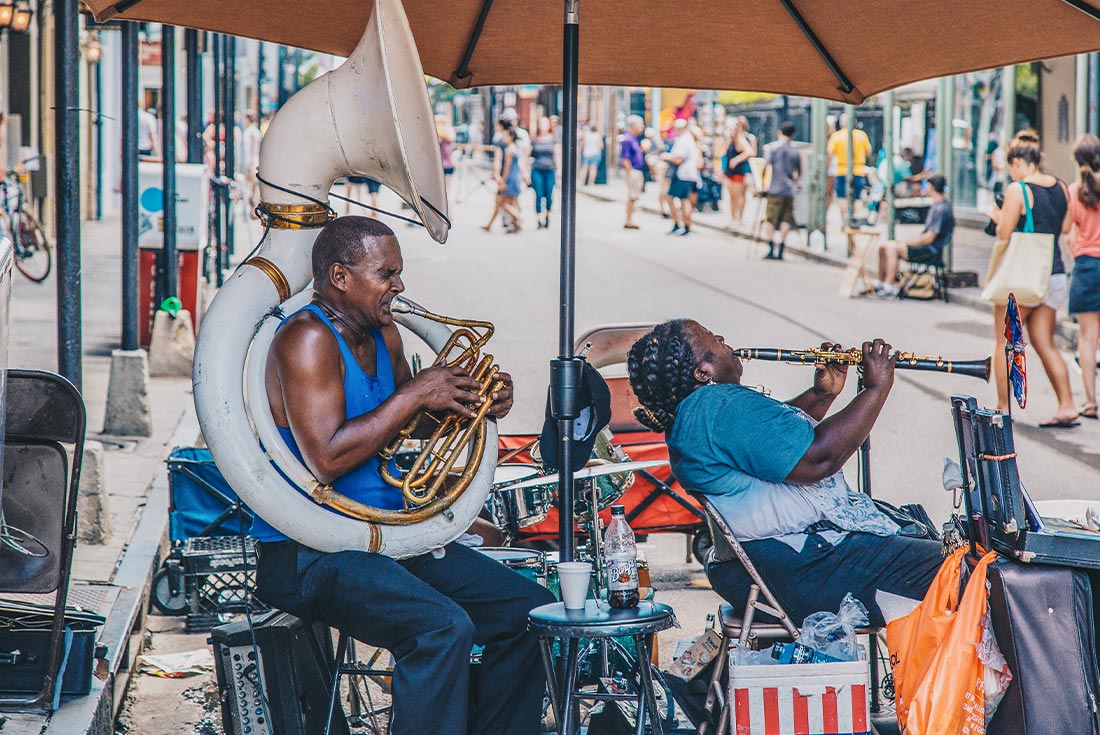 Street music in New Orleans, USA