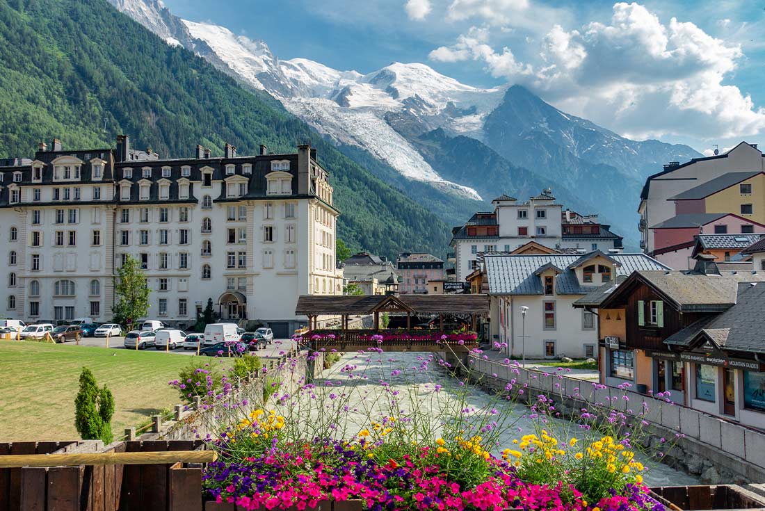 Chamonix Mont Blanc, quaint village