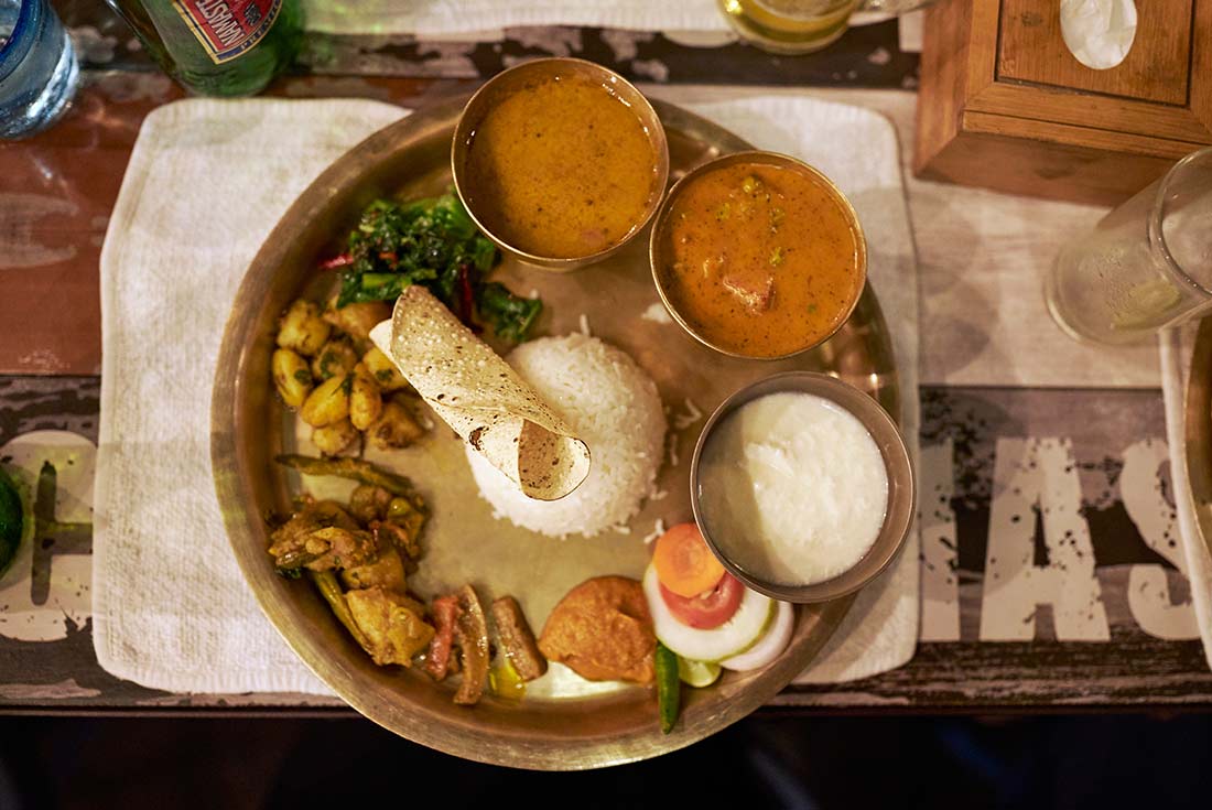 Delicious Nepalese food in Pokhara