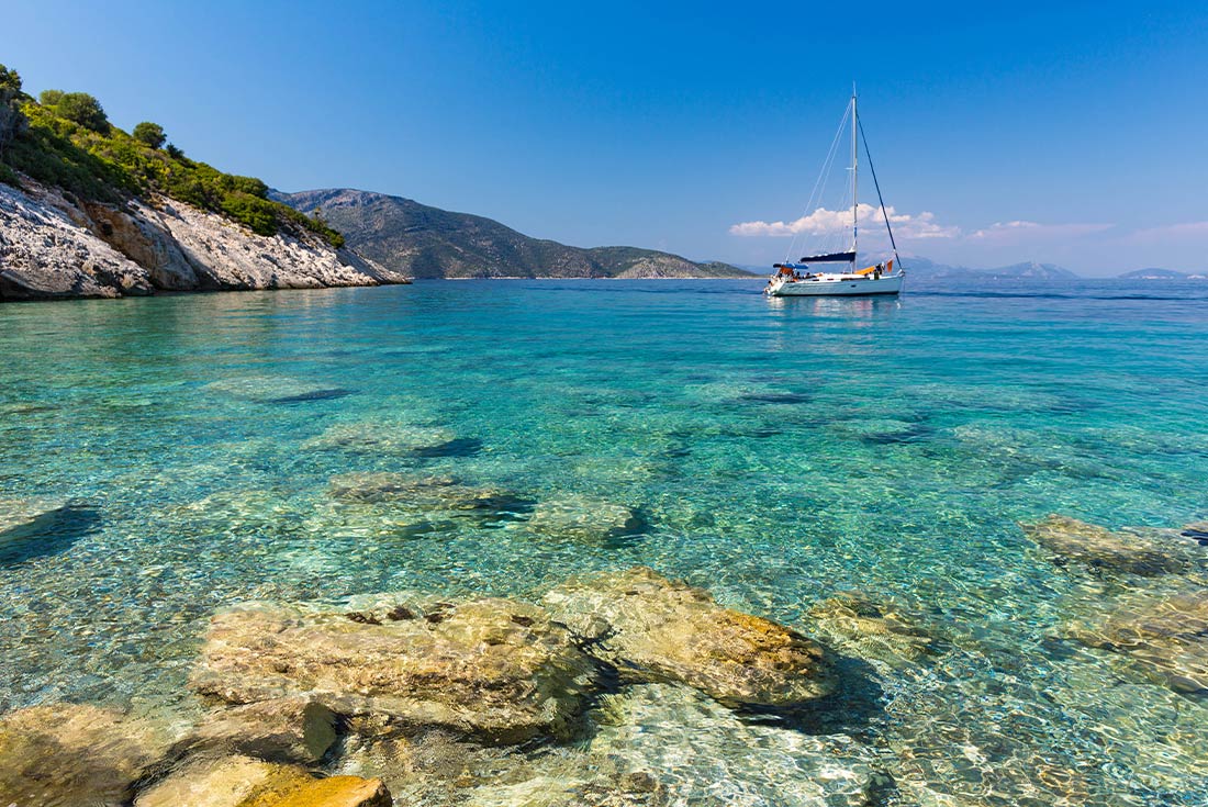 Stunning clear waters, Corfu, Greece