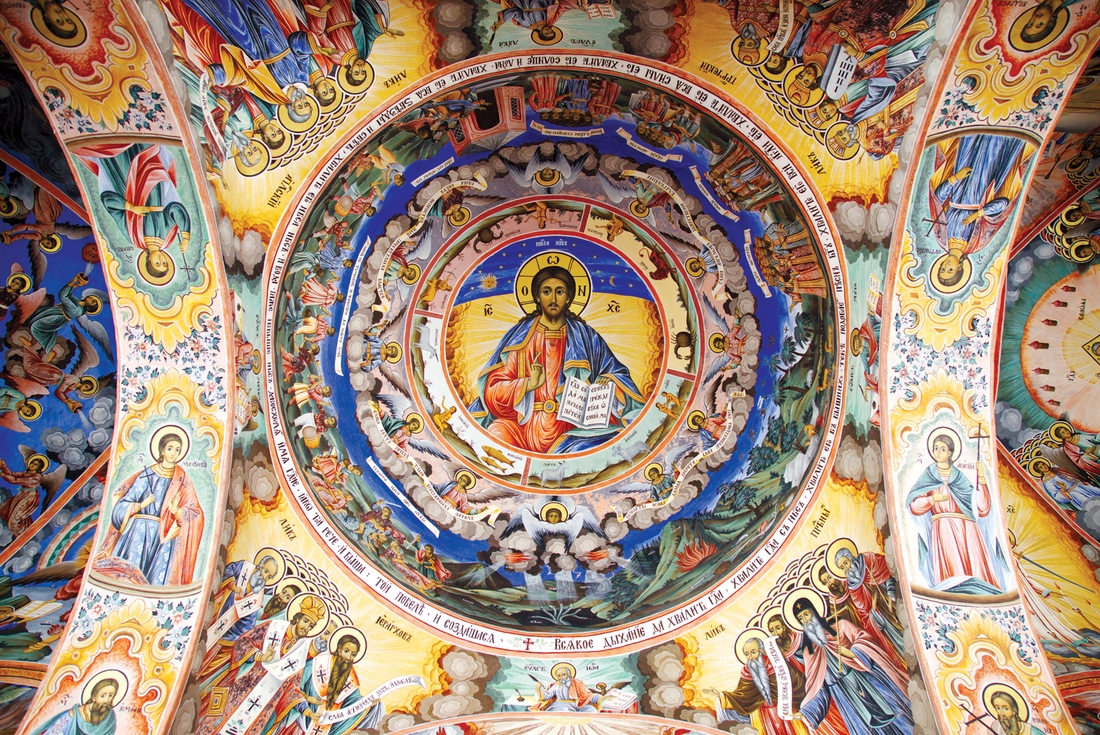 Rila monastry ceiling fresco